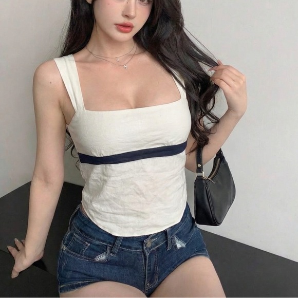 Subdued Tops - Linen tank top